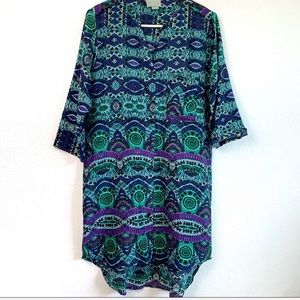 Maeve Ikat Shirt Dress small
